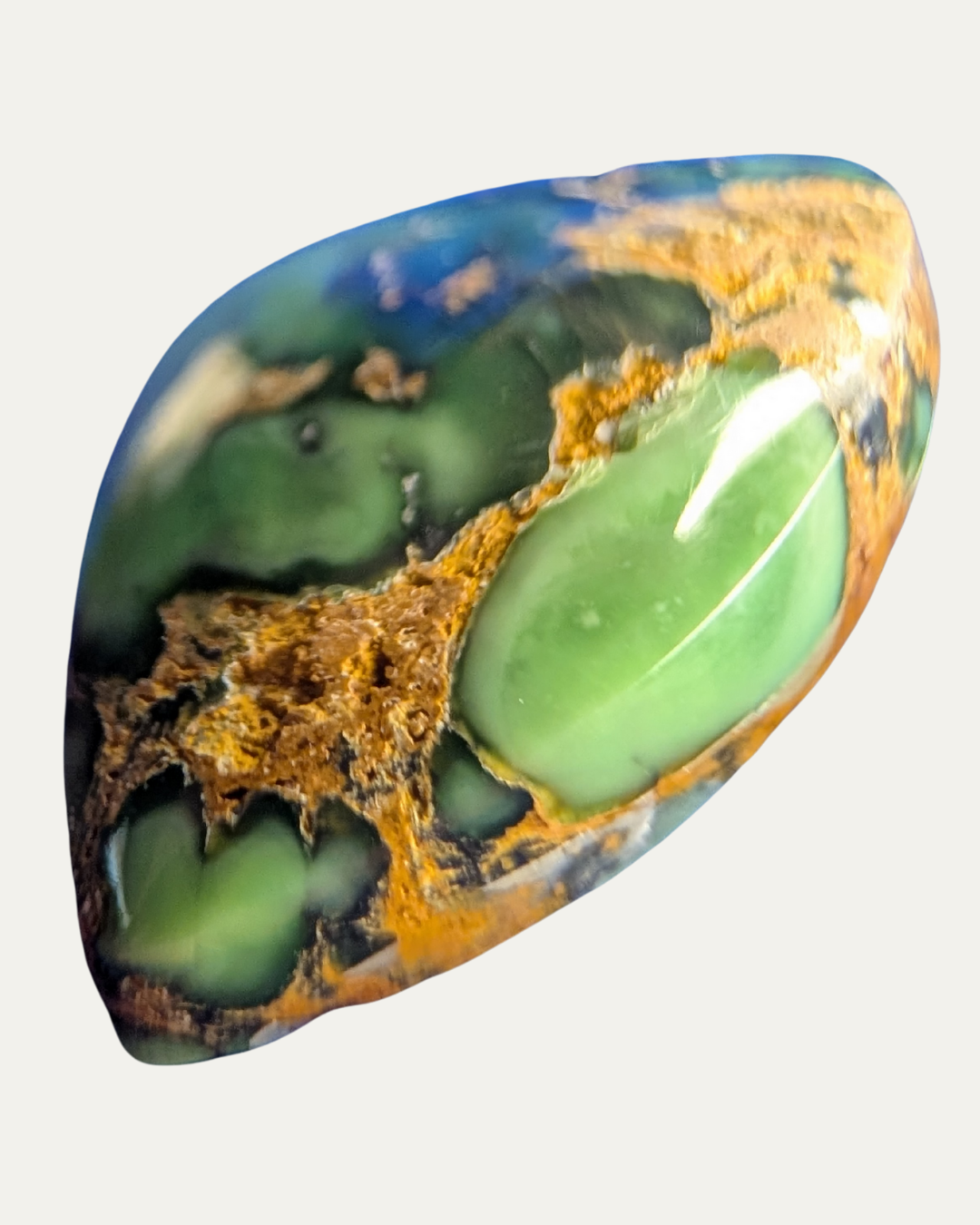 Australian Spiderweb Variscite Cabochon - Lost Ancients Jewelry