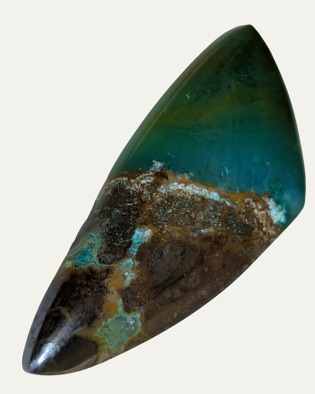 Peruvian Gem Silica with Gold & Silver Ore Cabochon (47ct) - Lost Ancients Jewelry