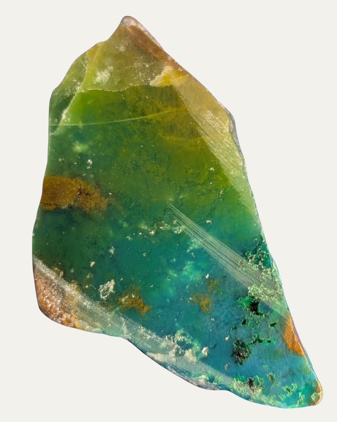 Polished Peruvian Gem Silica w/ Crystals - Lost Ancients Jewelry