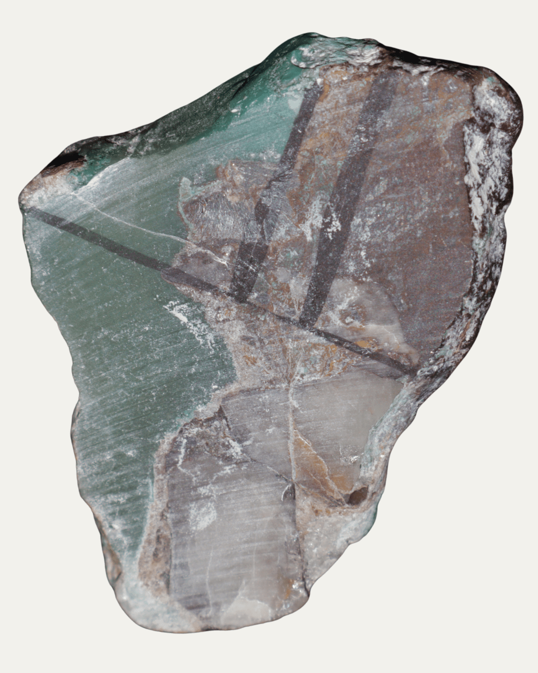 Polished Peruvian Gem Silica w/ Crystals - Lost Ancients Jewelry