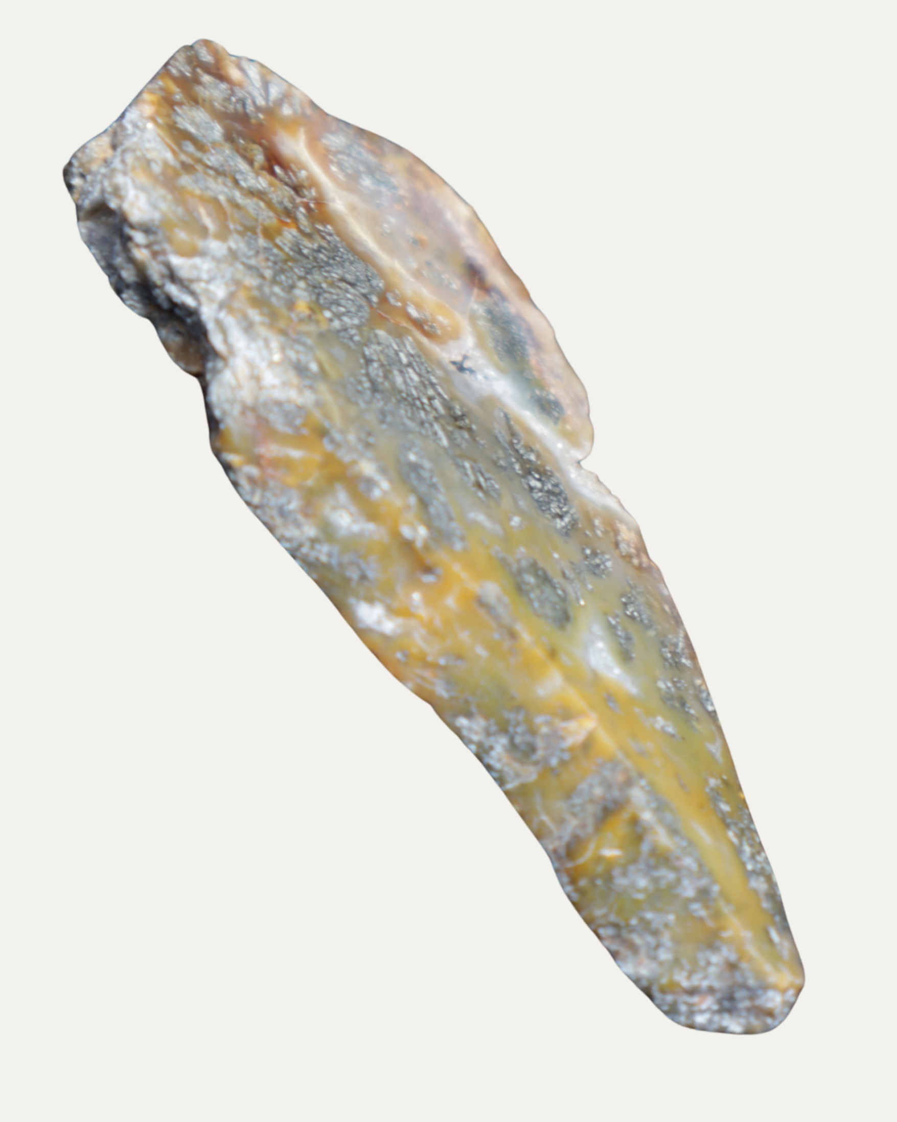 Polished Agate with Pyrite