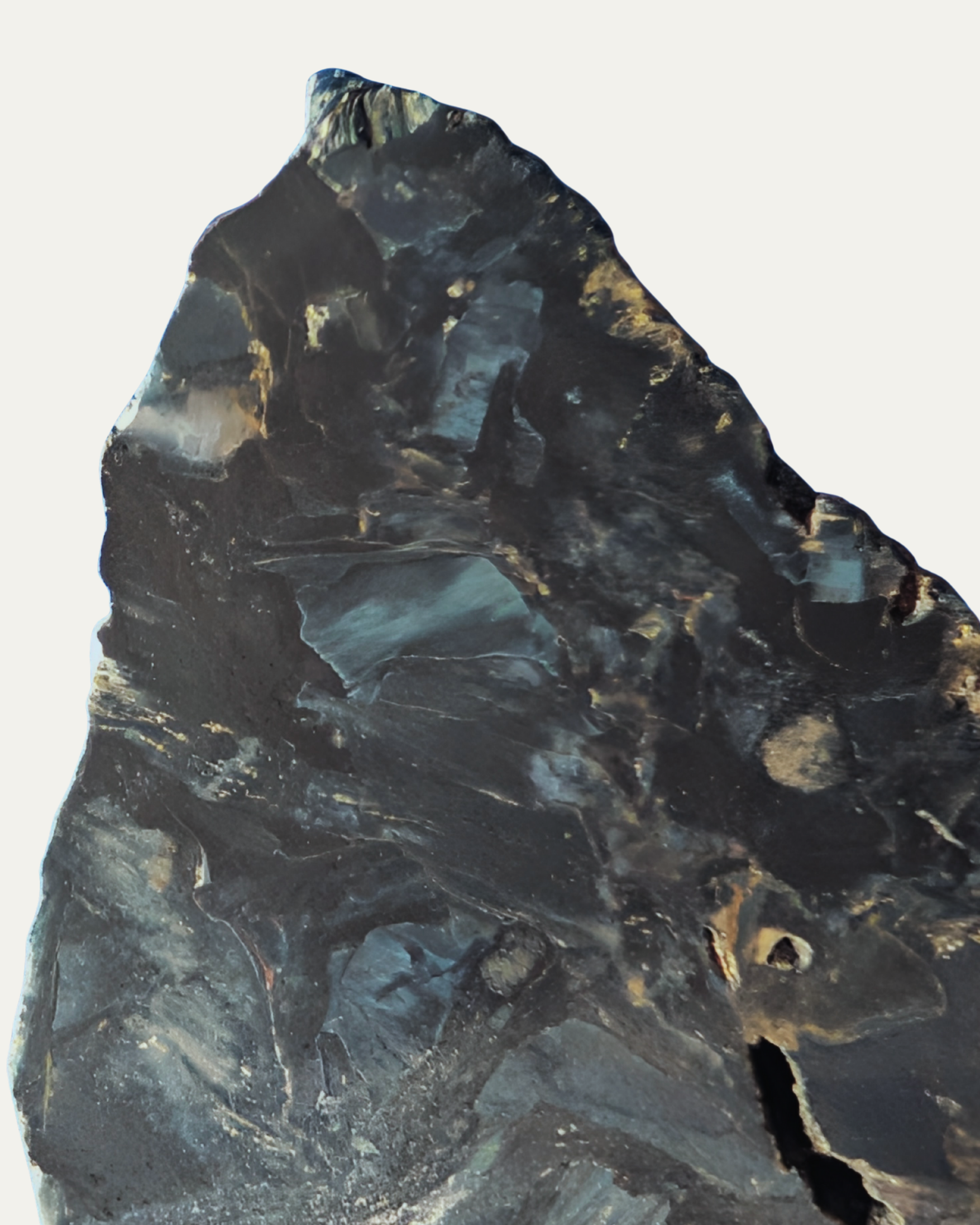 Polished Black African Pietersite