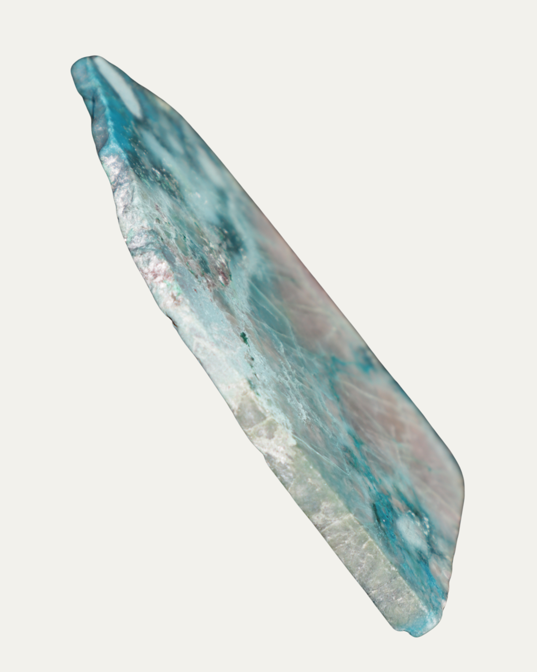 Polished Blue Chrysocolla Quartz