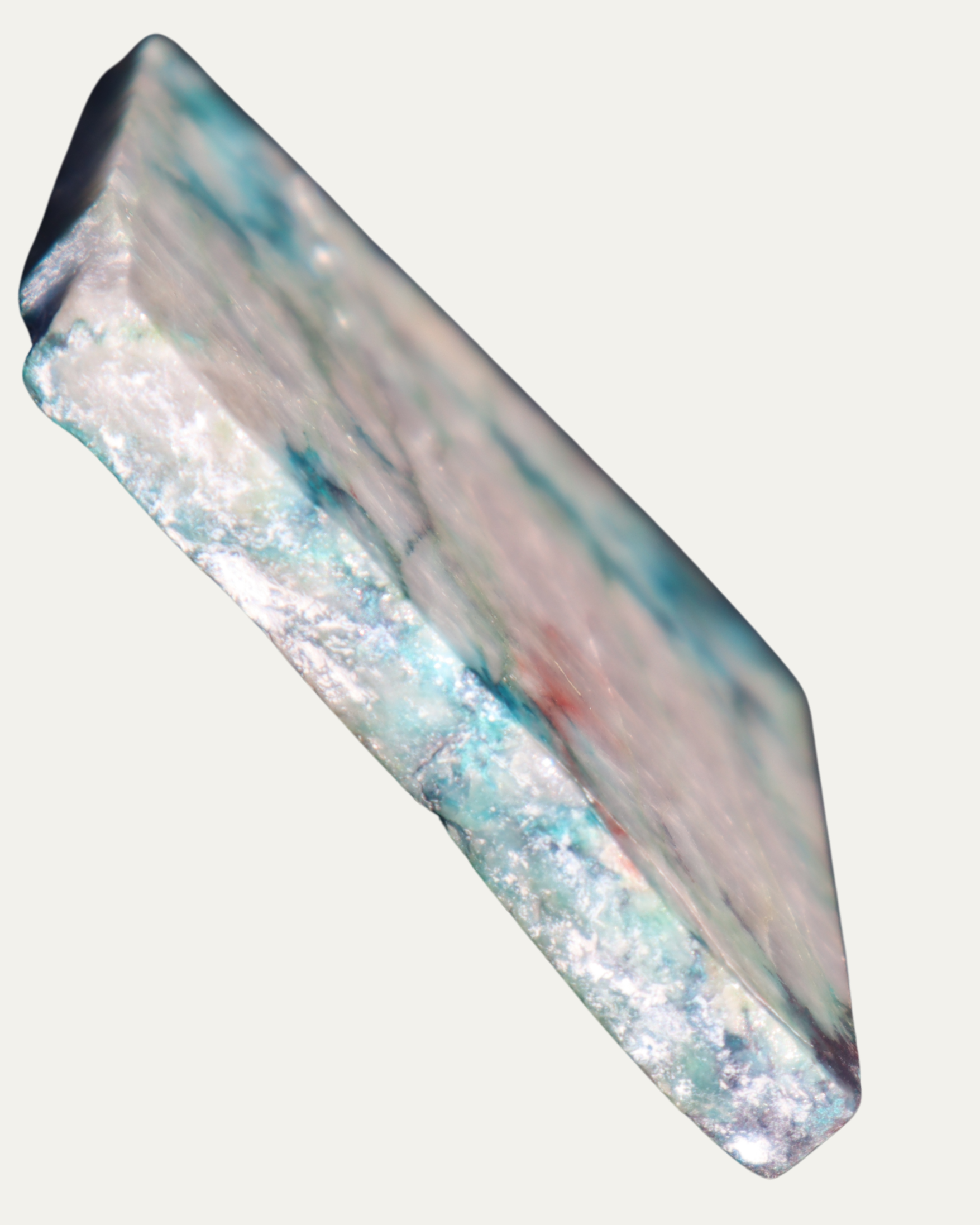 Polished Blue Chrysocolla Quartz