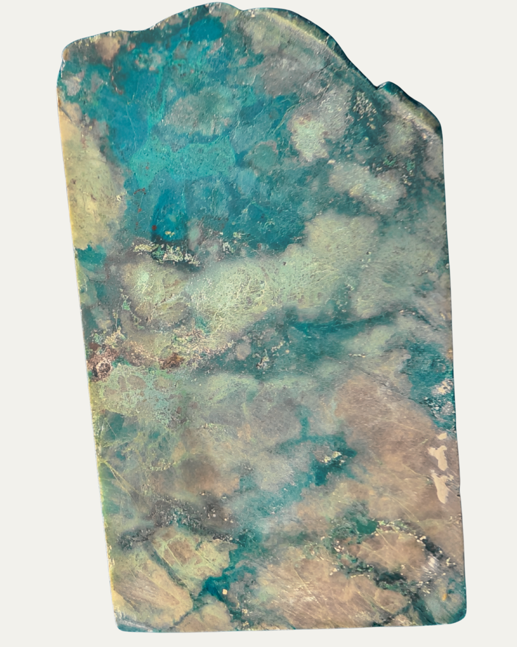 Polished Blue Chrysocolla Quartz