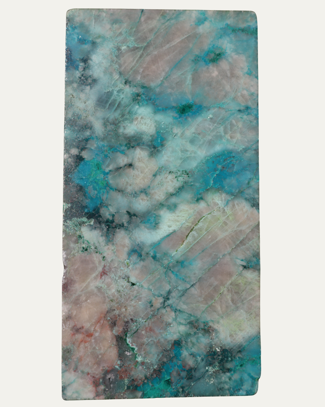 Polished Blue Chrysocolla Quartz