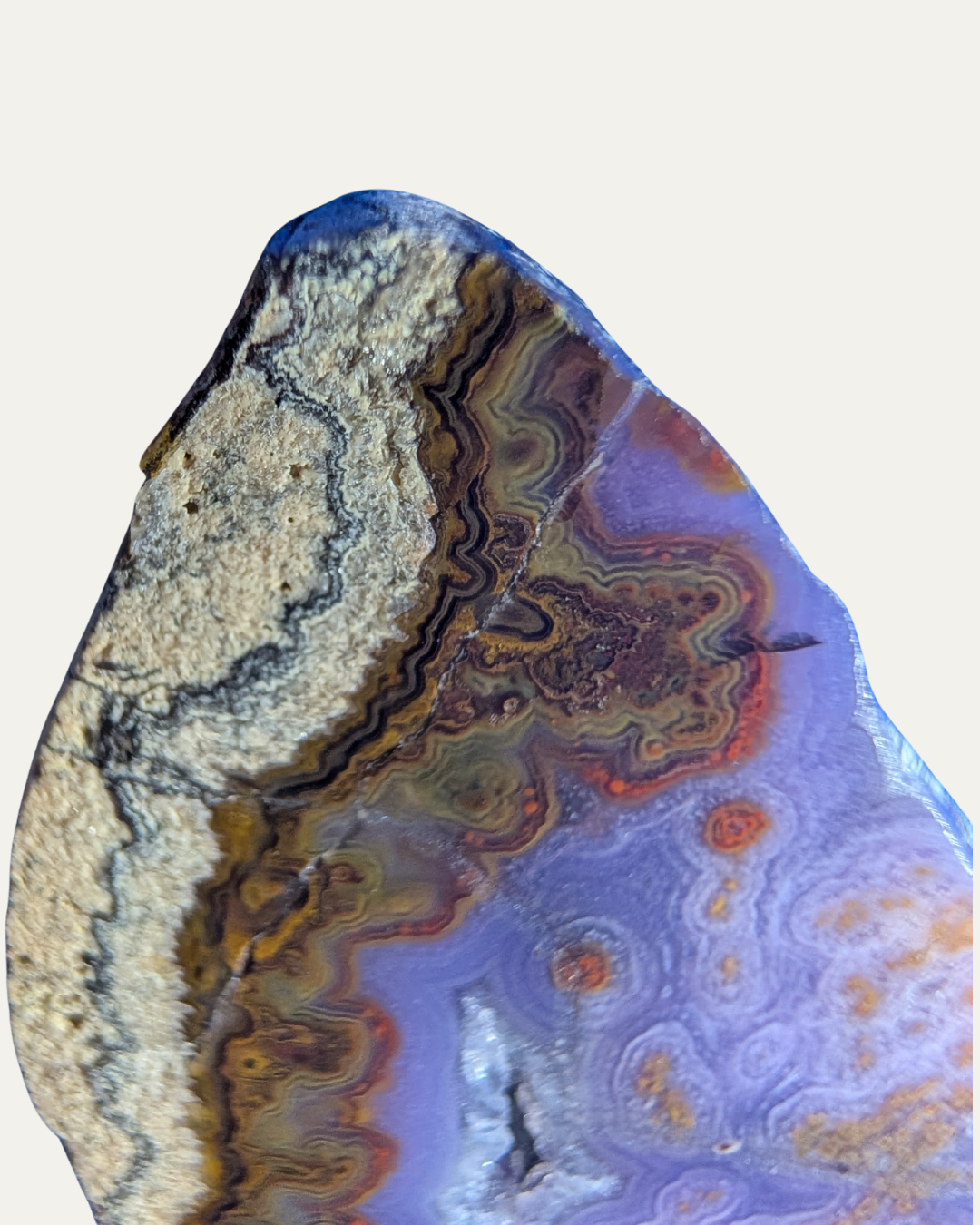 Polished Burrow Creek Purple Agate