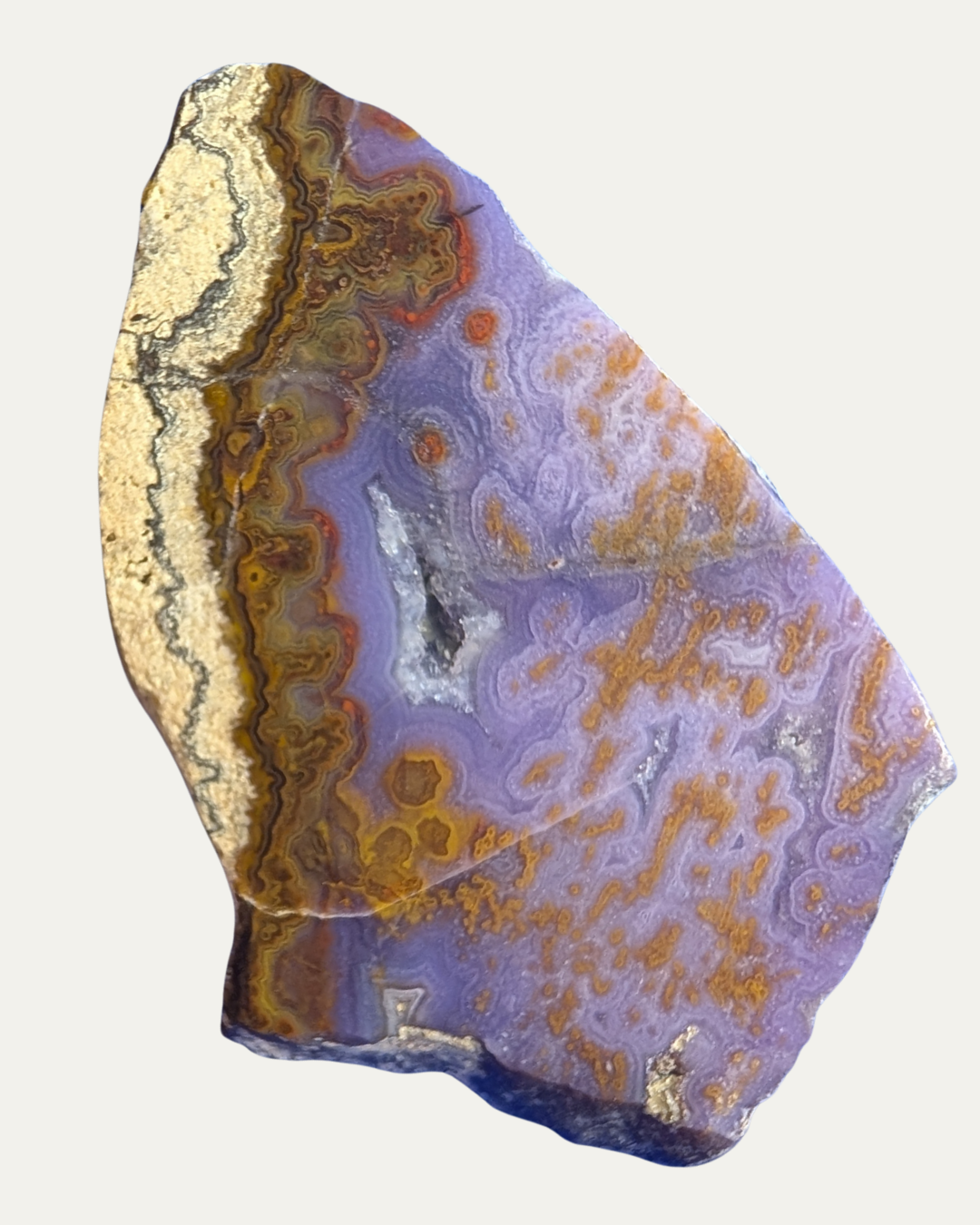 Polished Burrow Creek Purple Agate