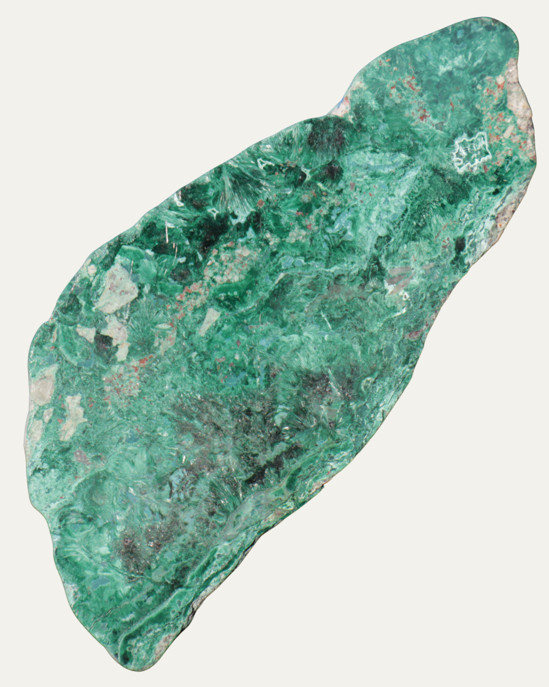 Polished Congolese Malachite