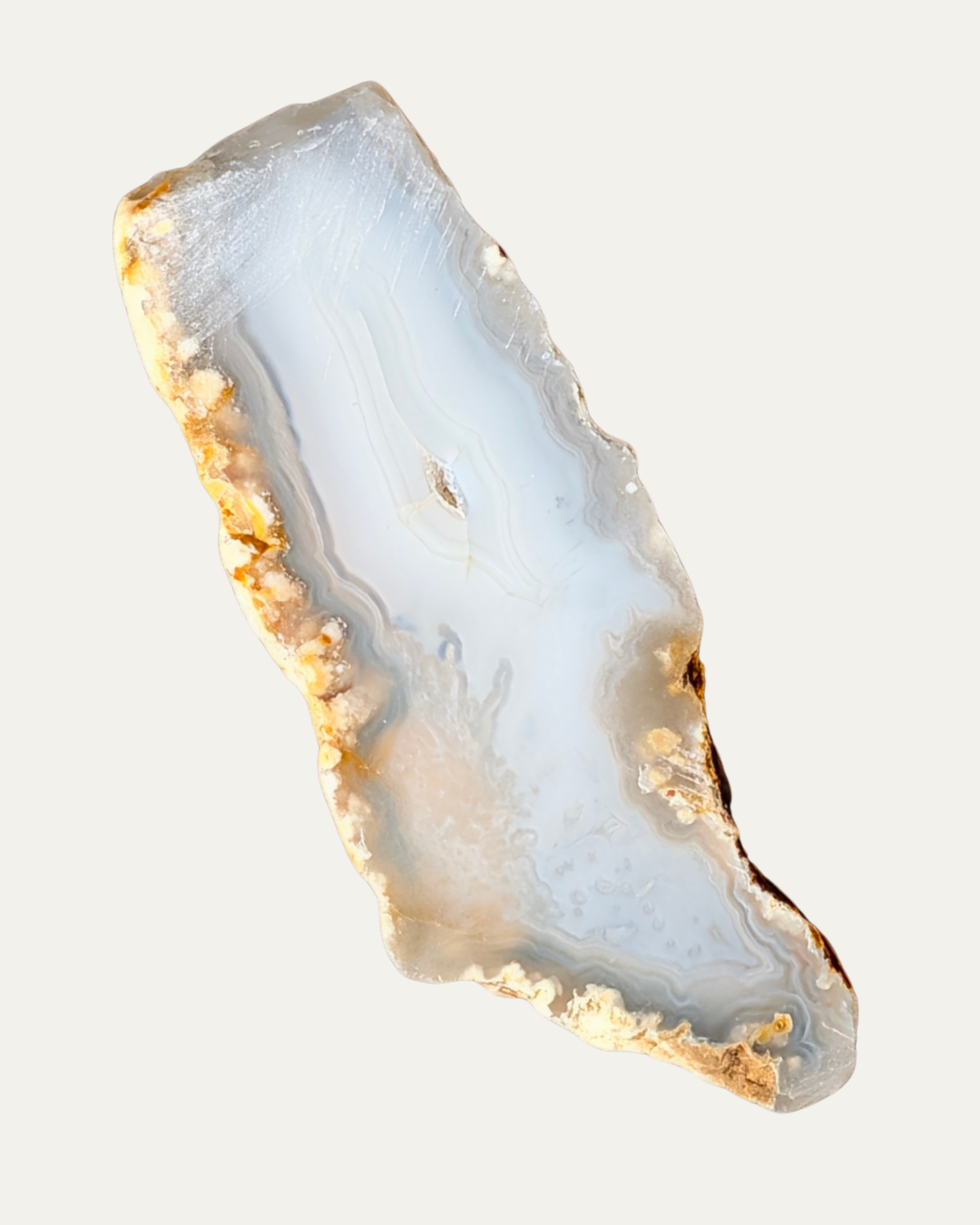 Polished Banded Greenwater Agate (25.3g)