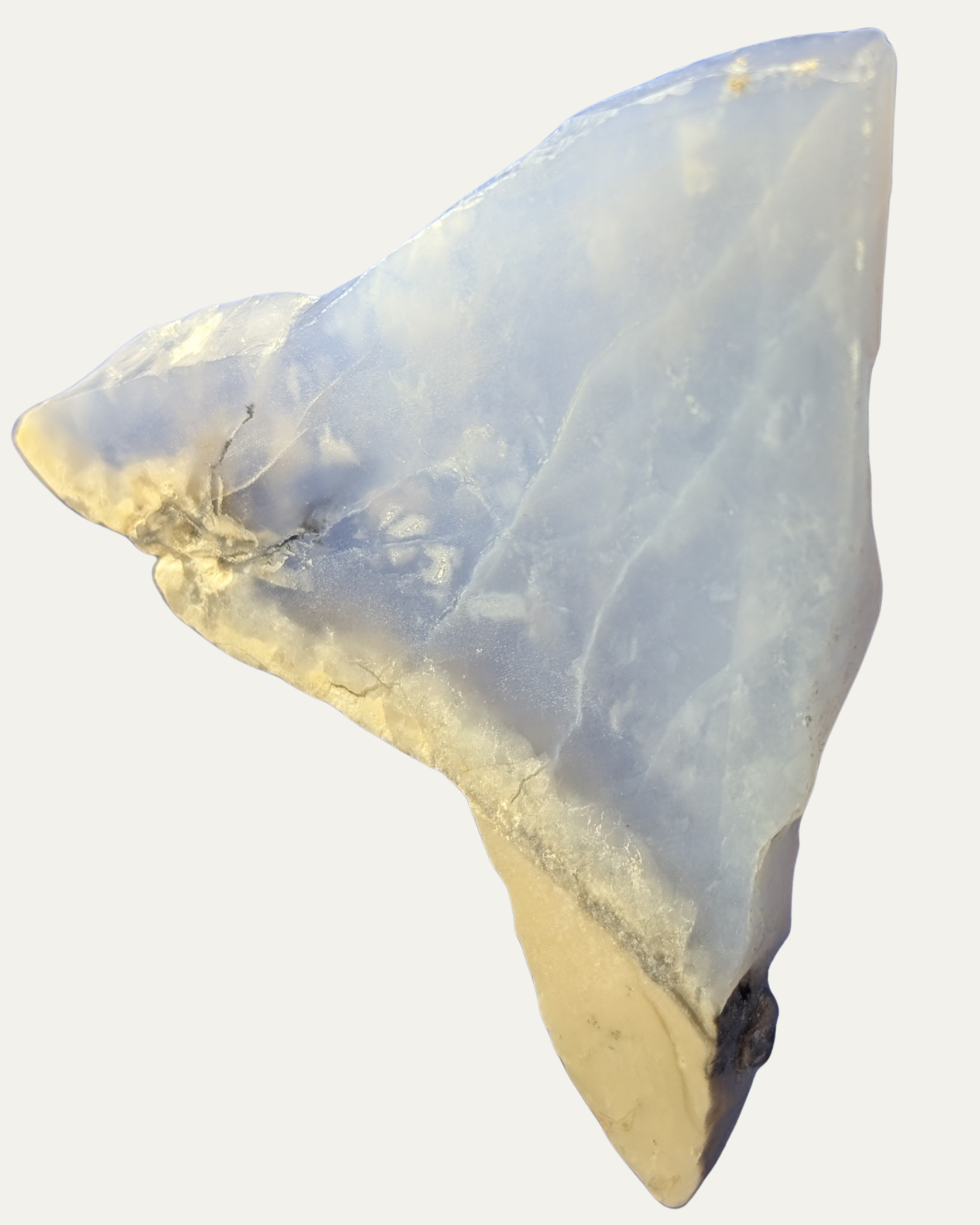 Polished High Grade Gem Blue Chalcedony