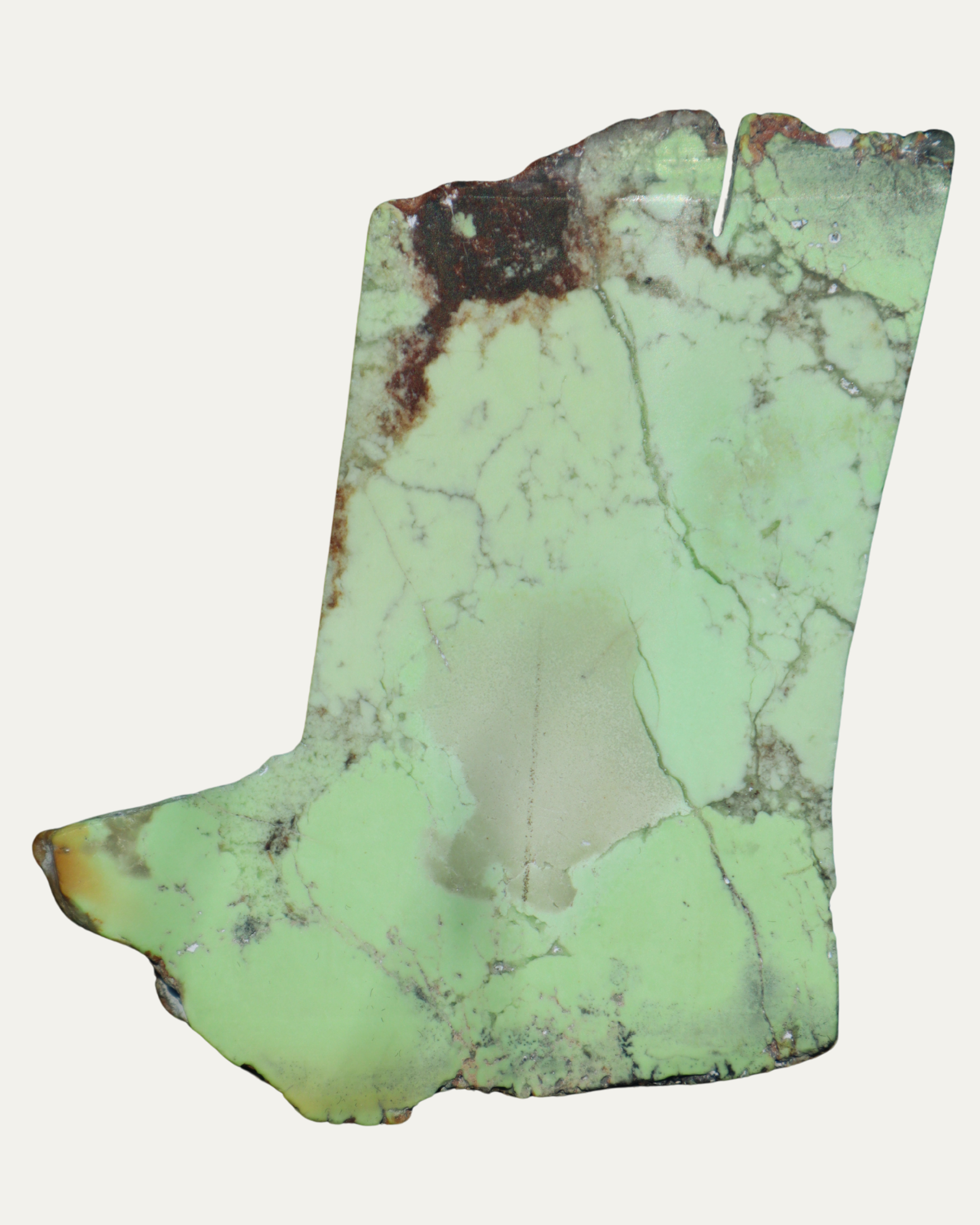 Polished Nickeloan Magnesite (Lemon Chrysoprase)