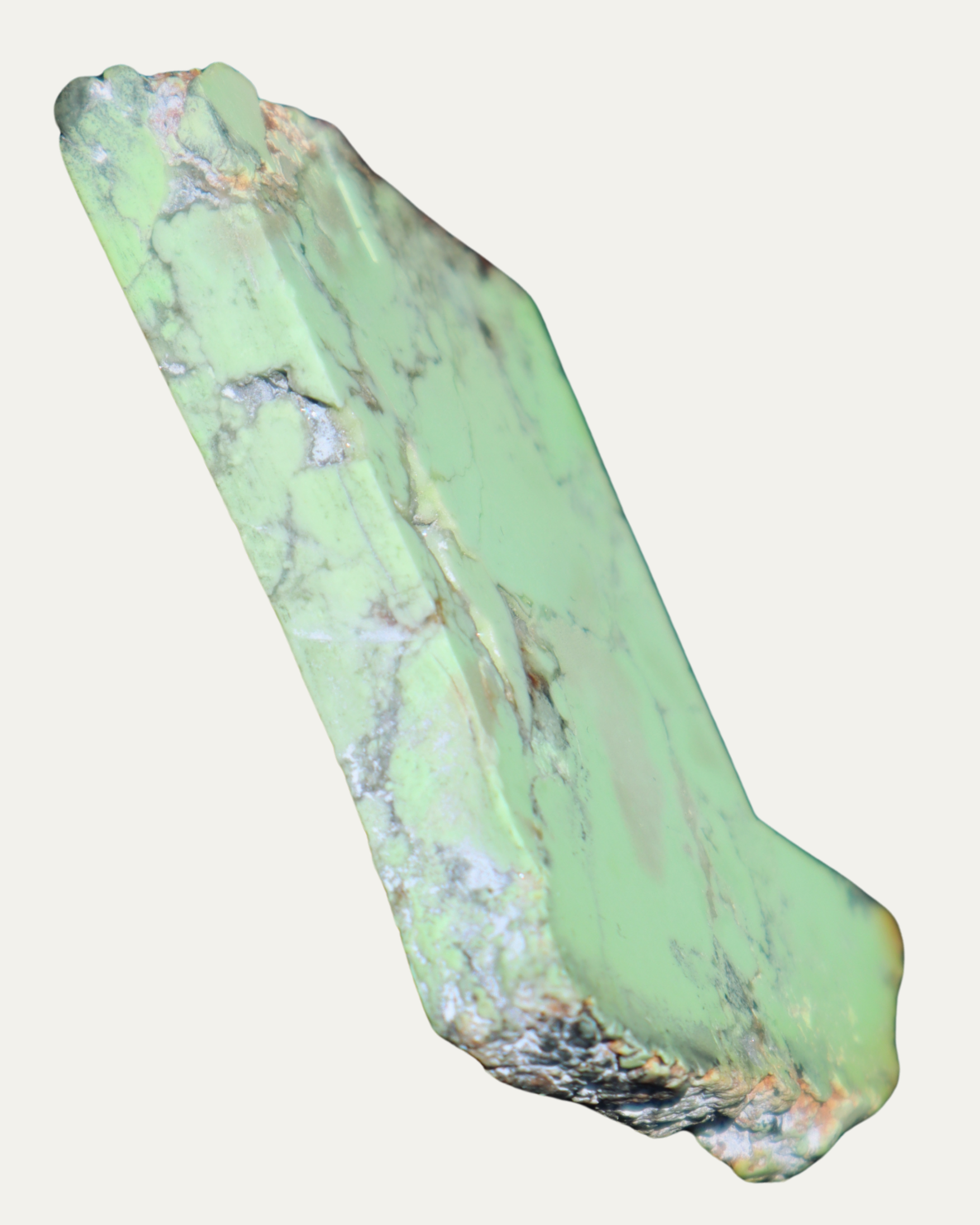 Polished Nickeloan Magnesite (Lemon Chrysoprase)