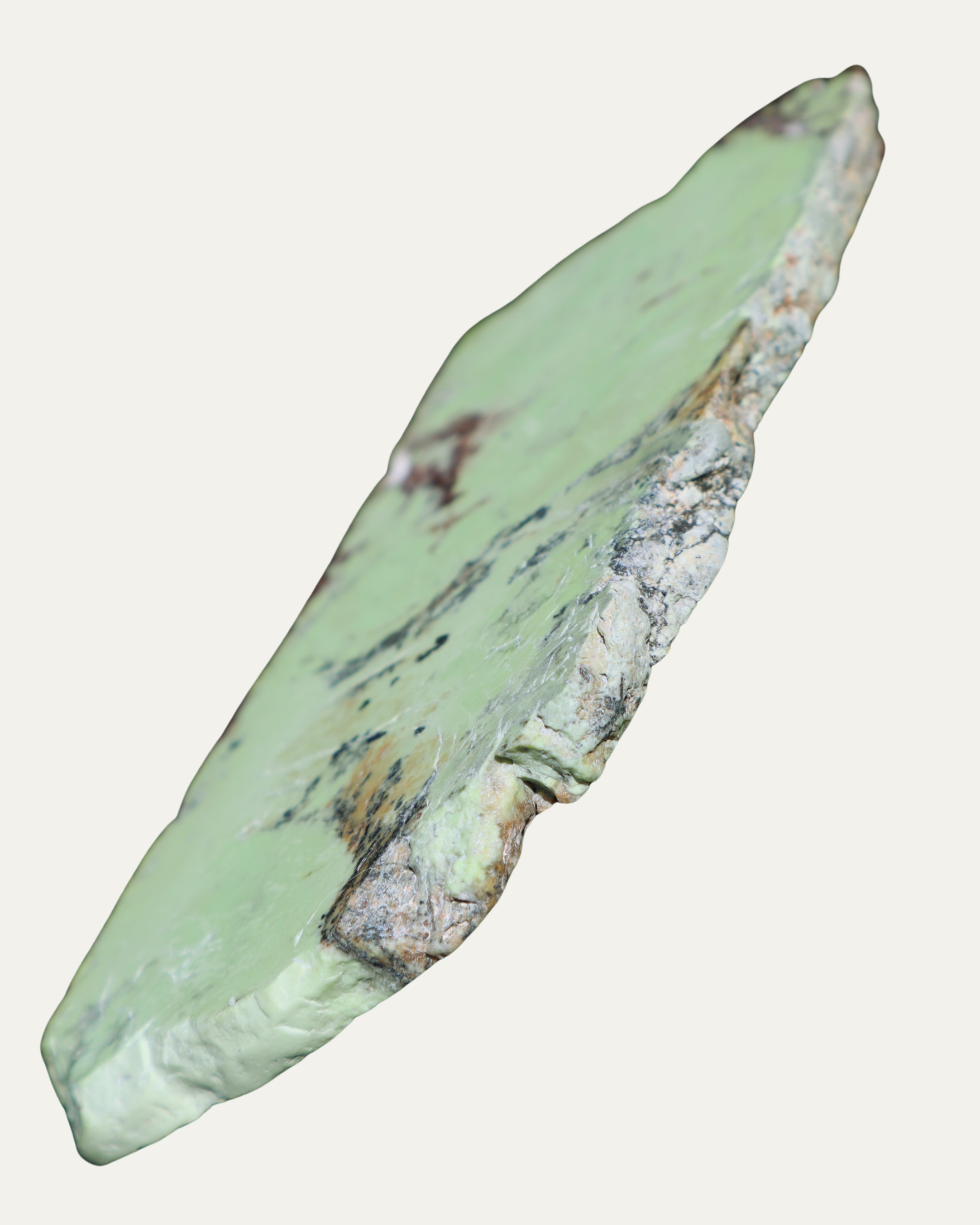 Polished Nickeloan Magnesite (Lemon Chrysoprase)