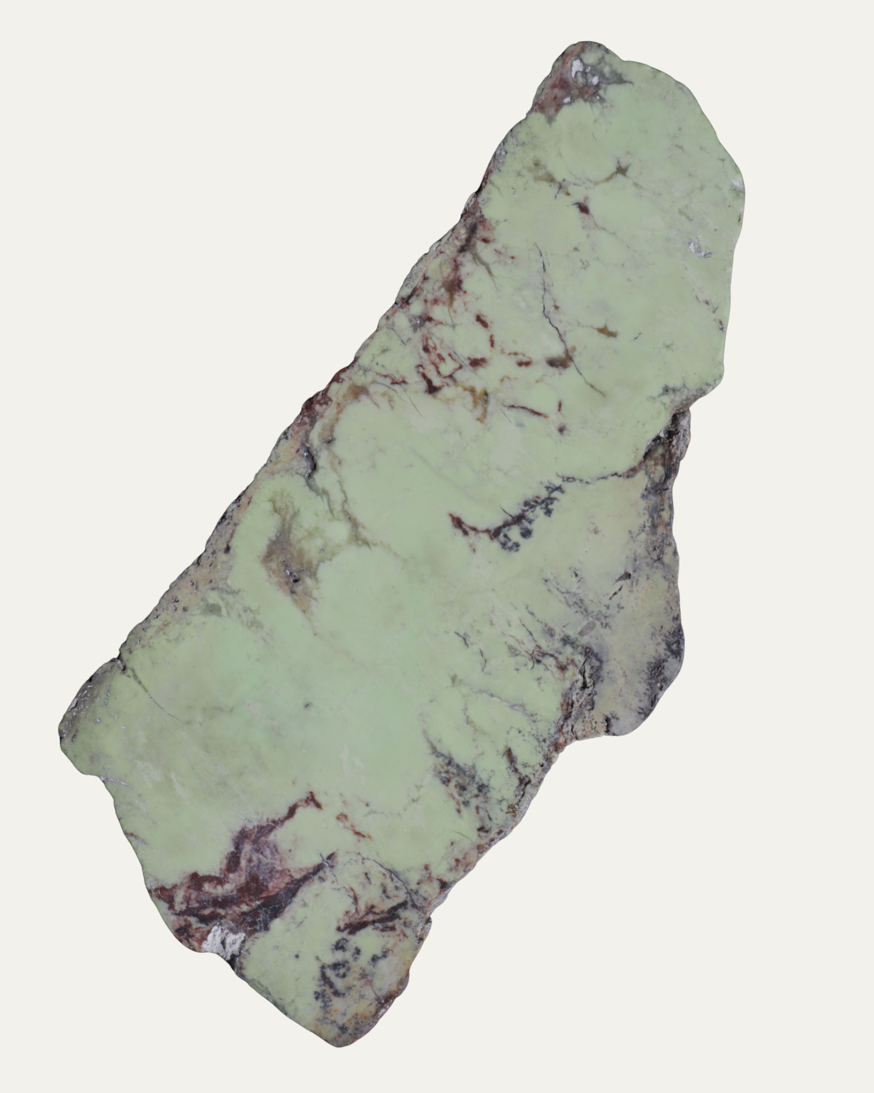 Polished Nickeloan Magnesite (Lemon Chrysoprase)