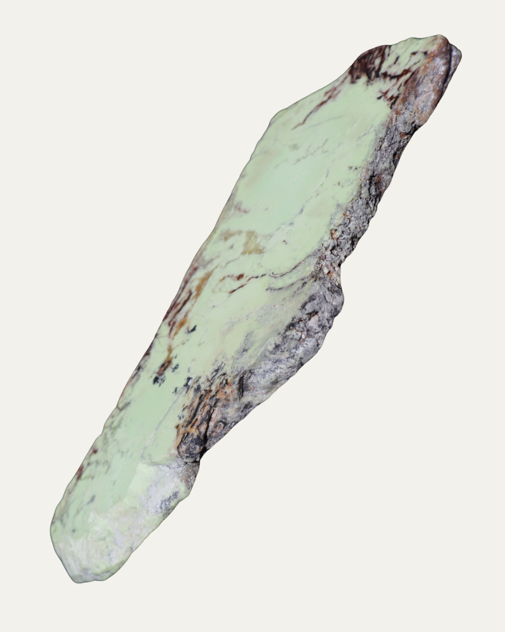 Polished Nickeloan Magnesite (Lemon Chrysoprase)