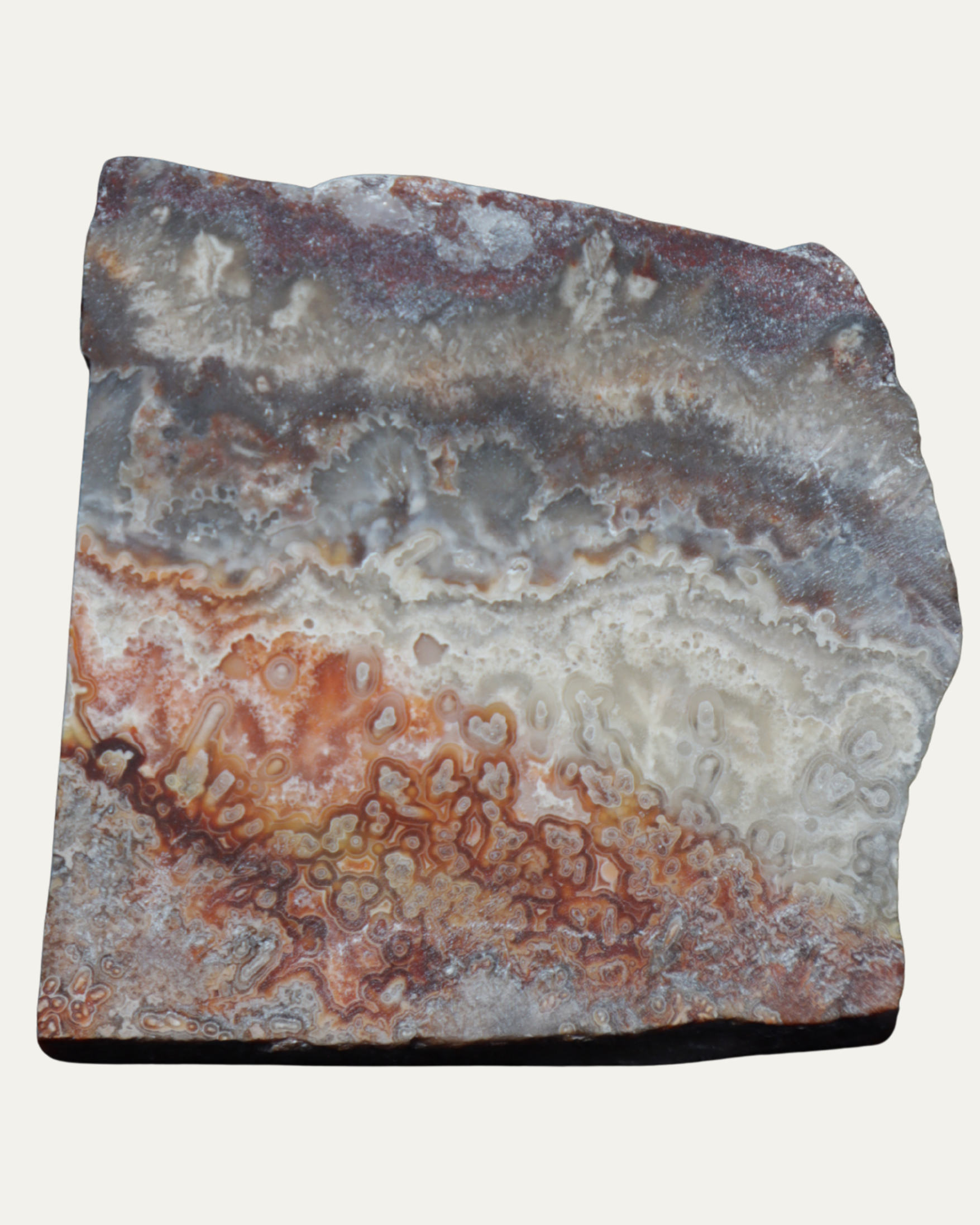Polished Mexican Crazy Lace Agate