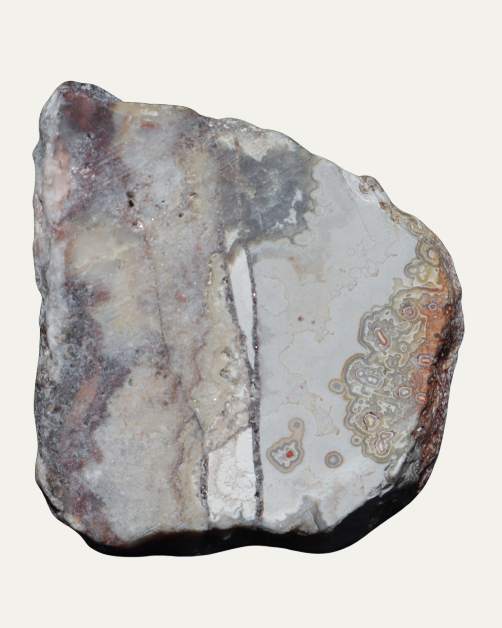 Polished Mexican Crazy Lace Agate