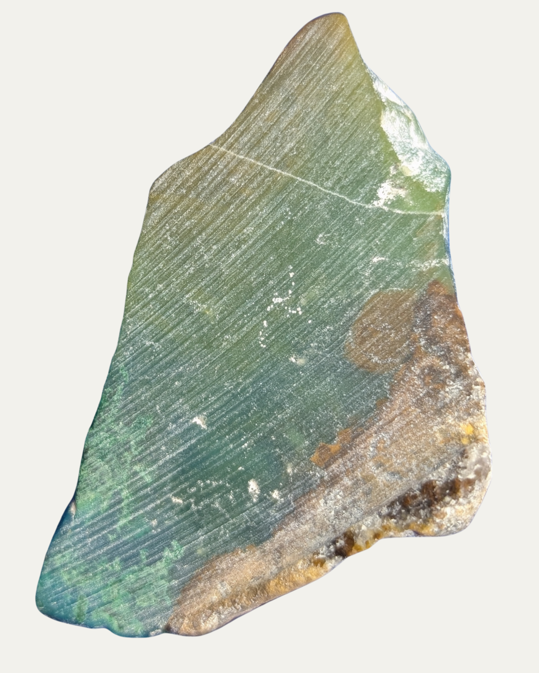 Polished Peruvian Gem Silica w/ Crystals