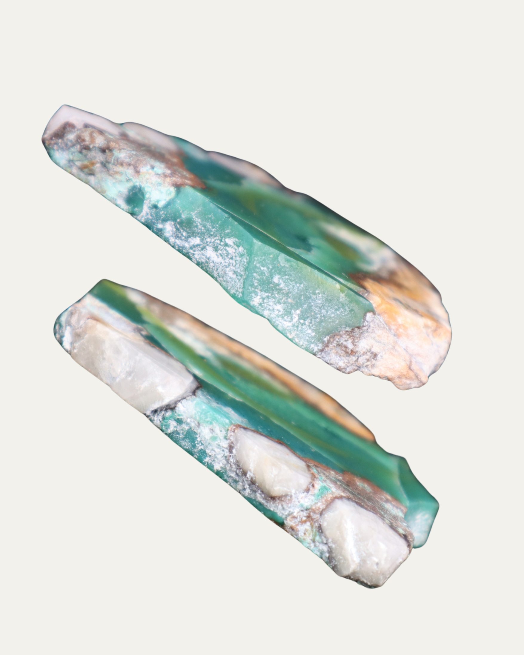 Polished Peruvian Gem Silica w/ Crystals