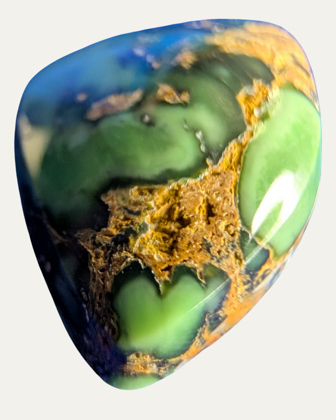 Australian Spiderweb Variscite Cabochon - Lost Ancients Jewelry