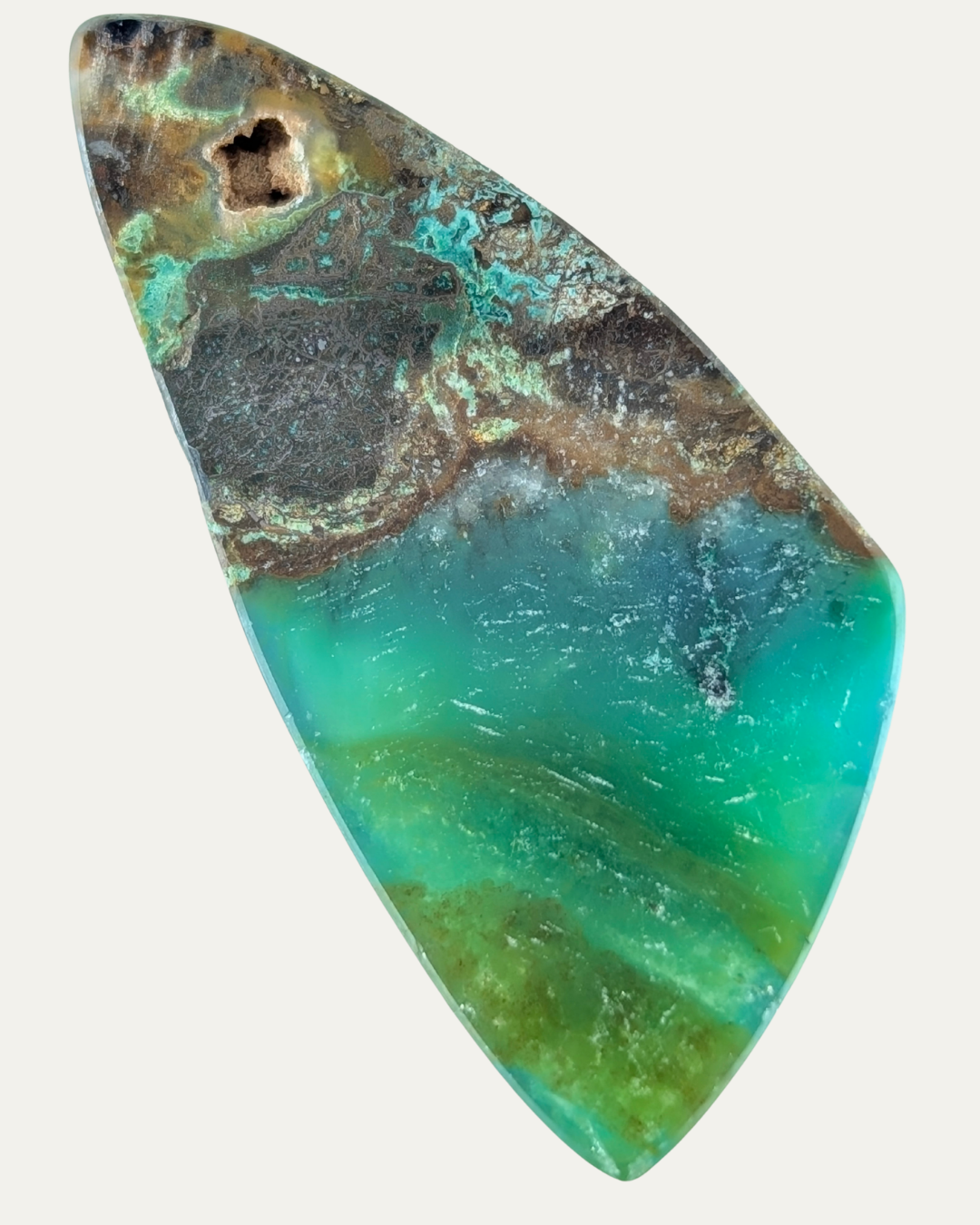 Peruvian Gem Silica with Gold & Silver Ore Cabochon (47ct) - Lost Ancients Jewelry
