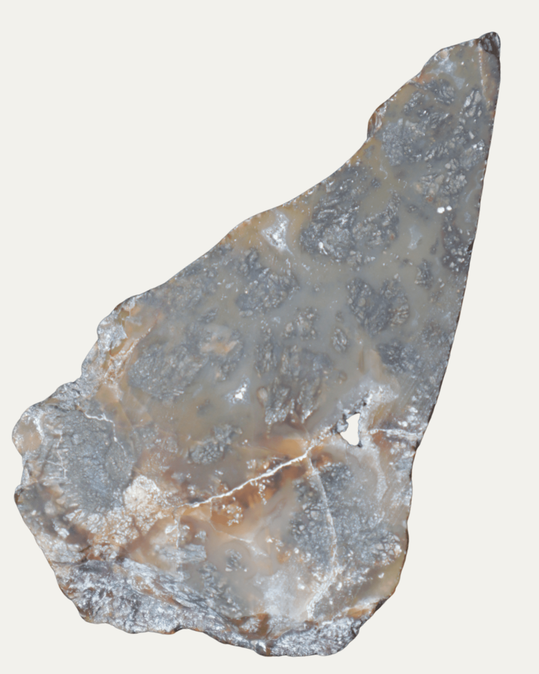 Polished Agate with Pyrite - Lost Ancients Jewelry