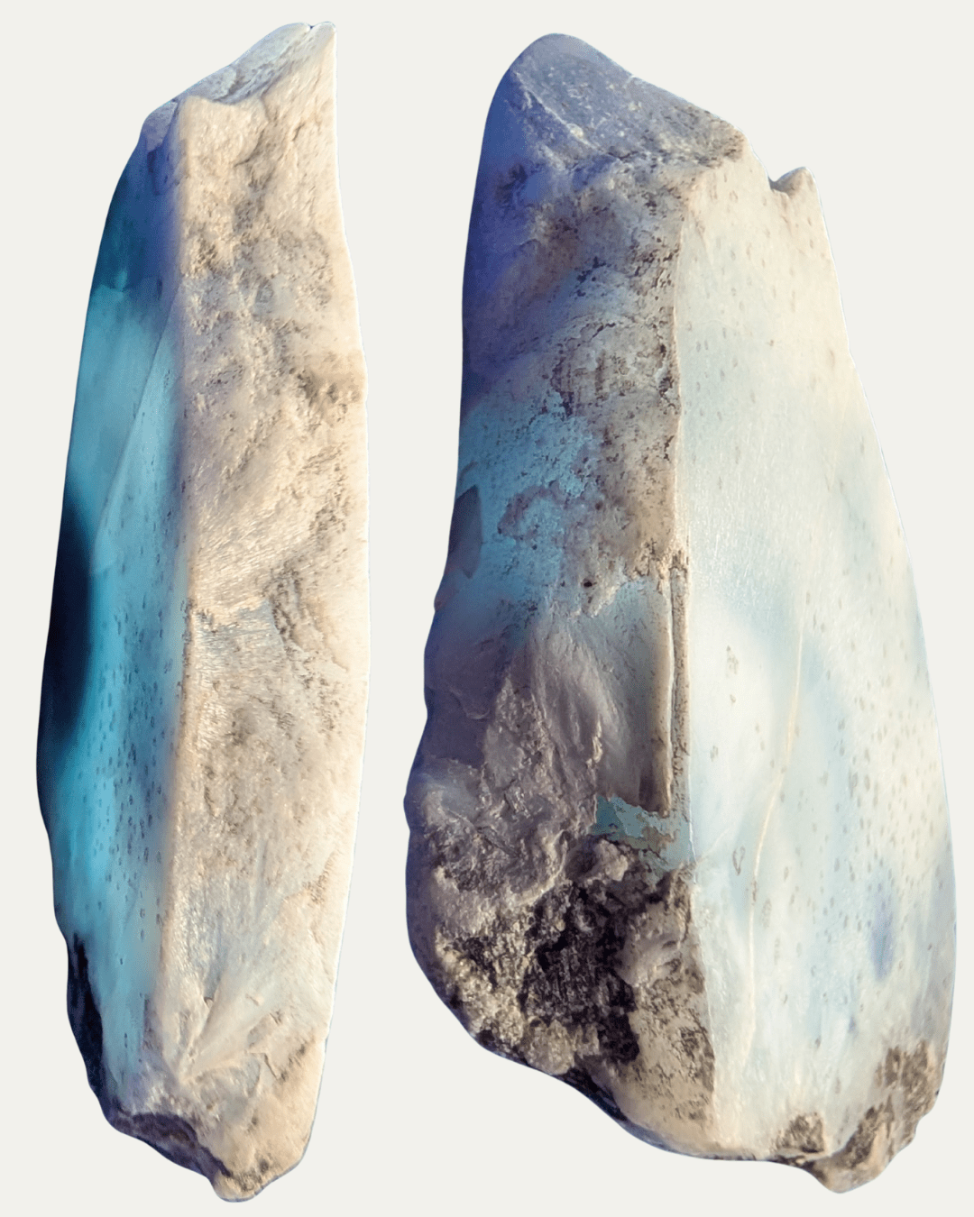 Polished Larimar Fossilized Caribbean Reef with Copper - Lost Ancients Jewelry