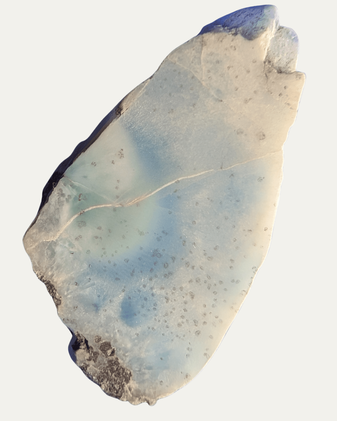 Polished Larimar Fossilized Caribbean Reef with Copper - Lost Ancients Jewelry