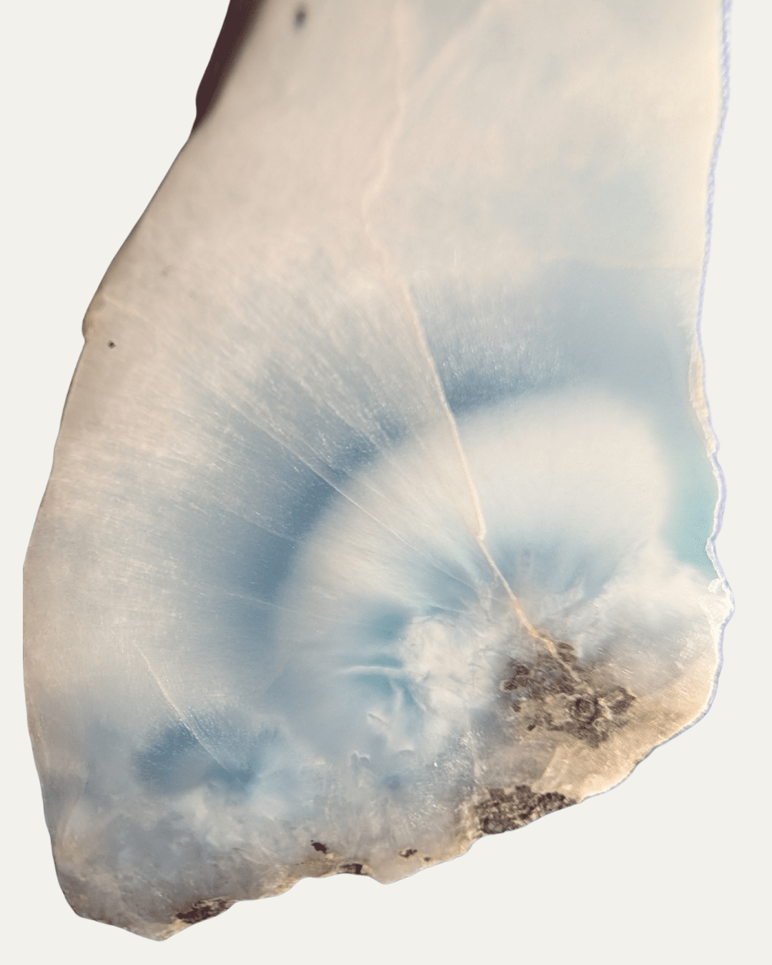 Polished Larimar Fossilized Caribbean Reef with Copper - Lost Ancients Jewelry