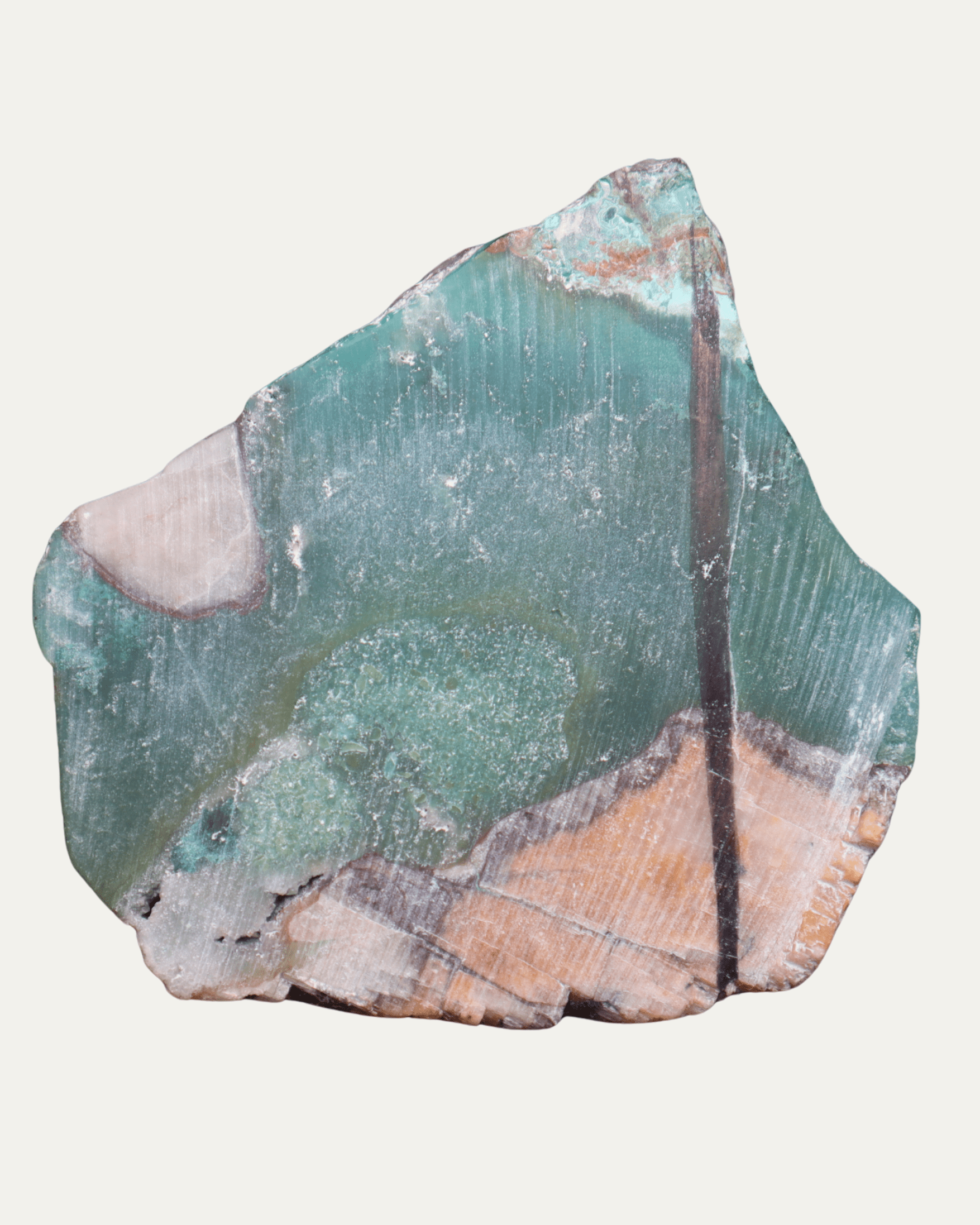 Polished Peruvian Gem Silica w/ Crystals - Lost Ancients Jewelry