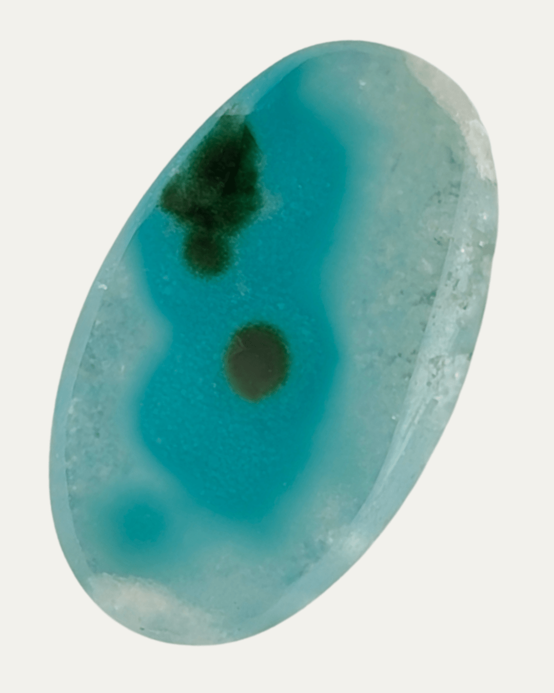 Ray Mine Gem Silica Cabochon (Blue Ice & Druzy) (4.7ct) - Lost Ancients Jewelry